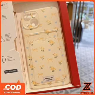 Thích hợp cho Realme Note 60 Note 50 Note 70 Realme C61 Realme C53 C71 Túi đựng thẻ nơ hoa hồng đẹp Vỏ điện thoại TPU chống sốc