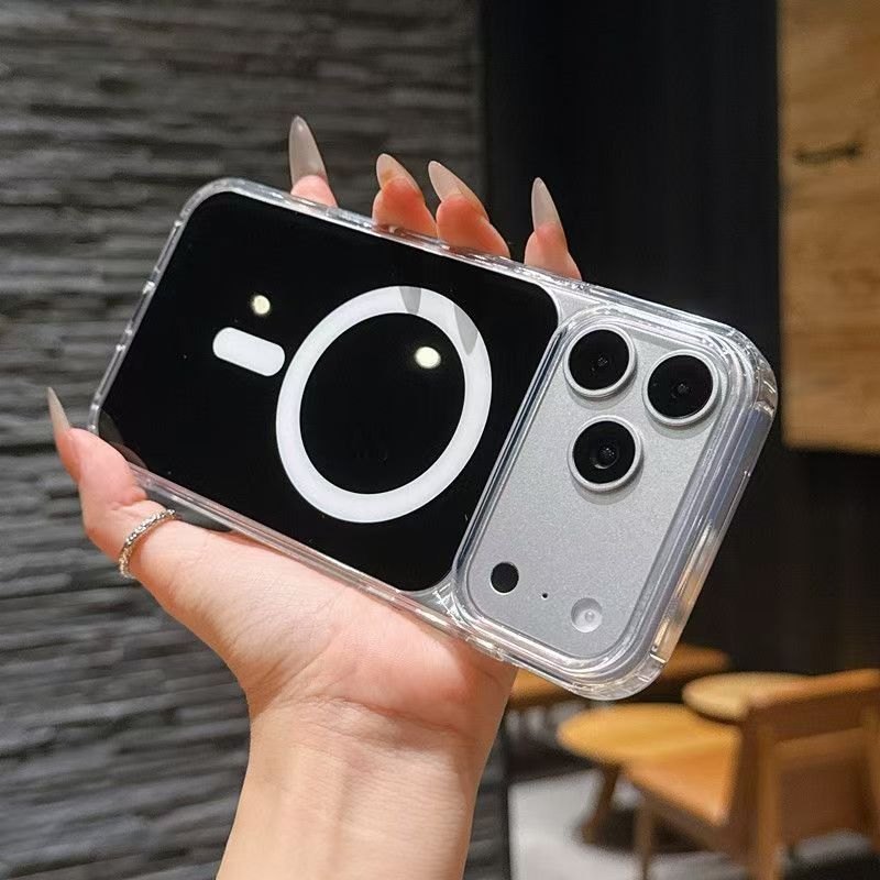 Ốp điện thoại mặt sau Acrylic từ tính sang trọng Thích hợp cho iPhone 17 16 15 14 13 12 11 Pro Max 17Air Plus Ốp lưng