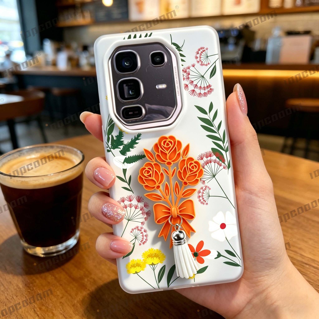 Mặt dây chuyền tua rua hoa hồng in hình kẹo Jelly 2 trong 1 Vỏ điện thoại cho Infinix Note 50 50S 50X 60 Pro Plus 4G 5G Vỏ bảo vệ phong cách