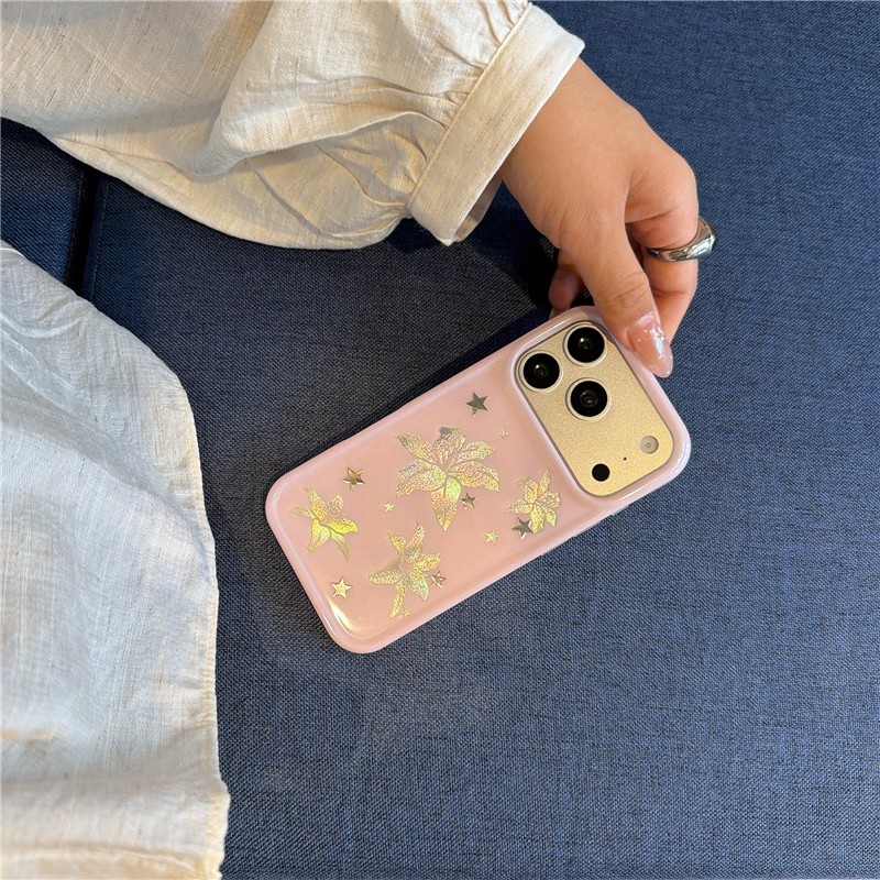 IPhone 17 Pro Max Lily họa tiết hoa TPU Chất liệu IMD craft Vỏ điện thoại in hai lớp