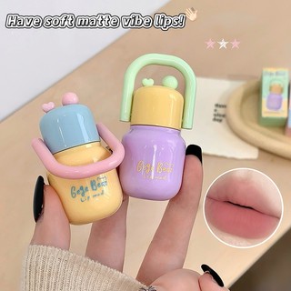 Gege Bear Velvet Matte Lip Bùn Chuyển Màu Khỏa Thân Lip Tint Người Mới Bắt Đầu Thân Thiện Trang Điểm Hàng Ngày Hoàn Thiện NO.GX1627