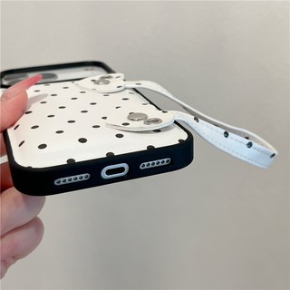 Ốp điện thoại iPhone 17 Pro Max Bag Dots pattern PU Material