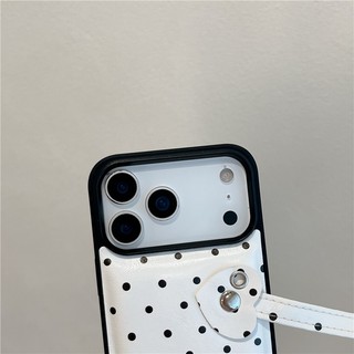 Ốp điện thoại iPhone 17 Pro Max Bag Dots pattern PU Material