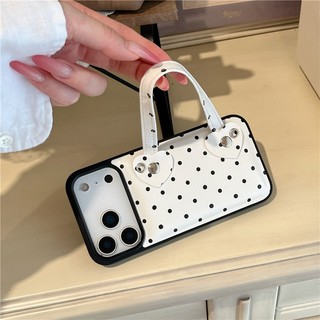 Ốp điện thoại iPhone 17 Pro Max Bag Dots pattern PU Material