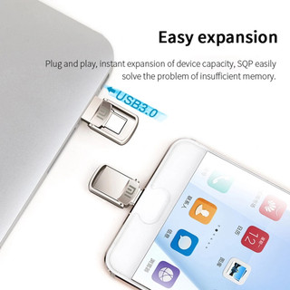 Mi PenDrive Safe Dung lượng lớn ổ đĩa ngón tay cái Typec / USB3.0 512GB / 1TB / 2TB Giao diện kép hai trong một Lưu trữ tốc độ cao Ổ đĩa flash OTG PC / Điện thoại di động / tv / Âm thanh ô tô Ổ đĩa flash chống nước