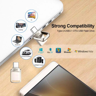 Mi PenDrive Safe Dung lượng lớn ổ đĩa ngón tay cái Typec / USB3.0 512GB / 1TB / 2TB Giao diện kép hai trong một Lưu trữ tốc độ cao Ổ đĩa flash OTG PC / Điện thoại di động / tv / Âm thanh ô tô Ổ đĩa flash chống nước