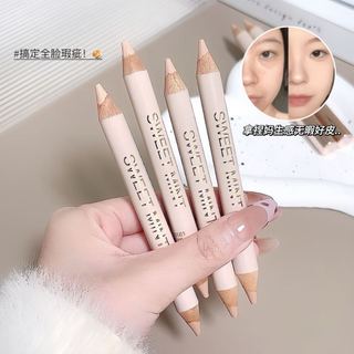SWEET MINT Bút che khuyết điểm hai đầu Bao gồm vết thâm, vết thâm, quầng thâm & túi dưới mắt Bảo hiểm toàn diện lâu trôi NO.shaungtouguangganzhexiabi