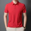 Nam Trắng Tay Ngắn Công Sở Áo Sơ Mi Polo Công Sở Màu Xám Ve Áo Cổ Xanh Áo Thun Thường Ngày