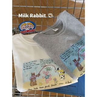 Áo thun nữ tay ngắn cổ tròn in hình hoạt hình 100% cotton