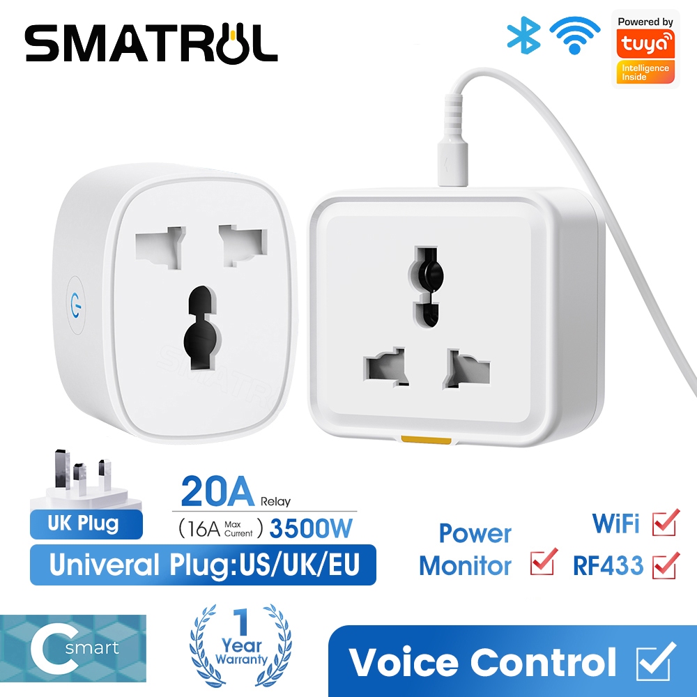 Ổ cắm thông minh Tuya SmartLife WiFi SMATRUL–  3500W / 3300W