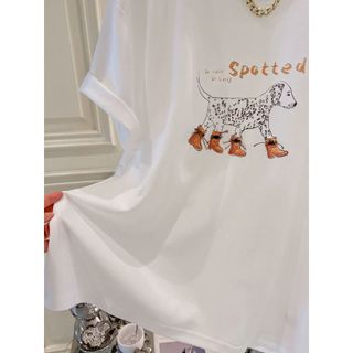 Áo Thun Nữ Cotton Cổ Tròn Tay Ngắn In Hình Hoạt Hình