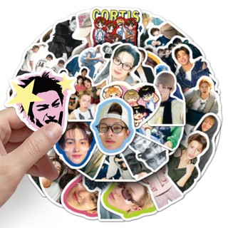 Bộ 50 Hàn Quốc Kpop Thần Tượng Bé Trai Nhóm CORTIS Miếng Dán DIY Điện Thoại Hành Lý Chống Thấm Nước Miếng Dán Quạt Quà Tặng