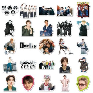 Bộ 50 Hàn Quốc Kpop Thần Tượng Bé Trai Nhóm CORTIS Miếng Dán DIY Điện Thoại Hành Lý Chống Thấm Nước Miếng Dán Quạt Quà Tặng