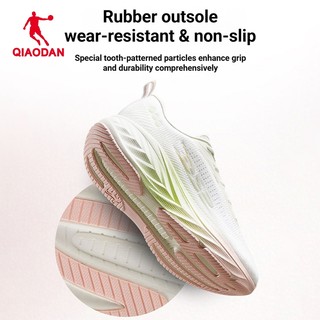 Giày chạy bộ Qiaodan DS2 2.0 Wide Fit (2E) Đệm mềm Huấn luyện viên Tăng cường ổn định QXB022263220R