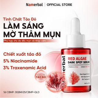 [LIVE] Serum Tảo Đỏ Namerbal Giúp Làm Sáng Da Và Làm Mờ Sẹo Mụn Astaxanthin + Niacinamide 5% + Axit Tranexamic 3% 30ml