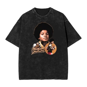 Áo thun cotton phong cách hip hopstreetwear Michael Jackson 2026