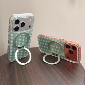 IPhone 17 Pro Max Full màn hình hoa nhỏ Chất liệu TPU IMD craft Vỏ điện thoại in hai lớp