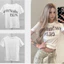 Áo thun ngắn tay in Logo chữ trắng tối giản