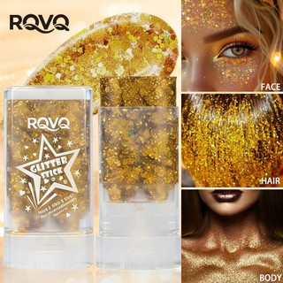 [Tùy chọn 6 màu] RQVQ Body Shimmer Highlighter Stick Chống thấm nước lâu trôi Trang điểm sân khấu lễ hội Long lanh Stick