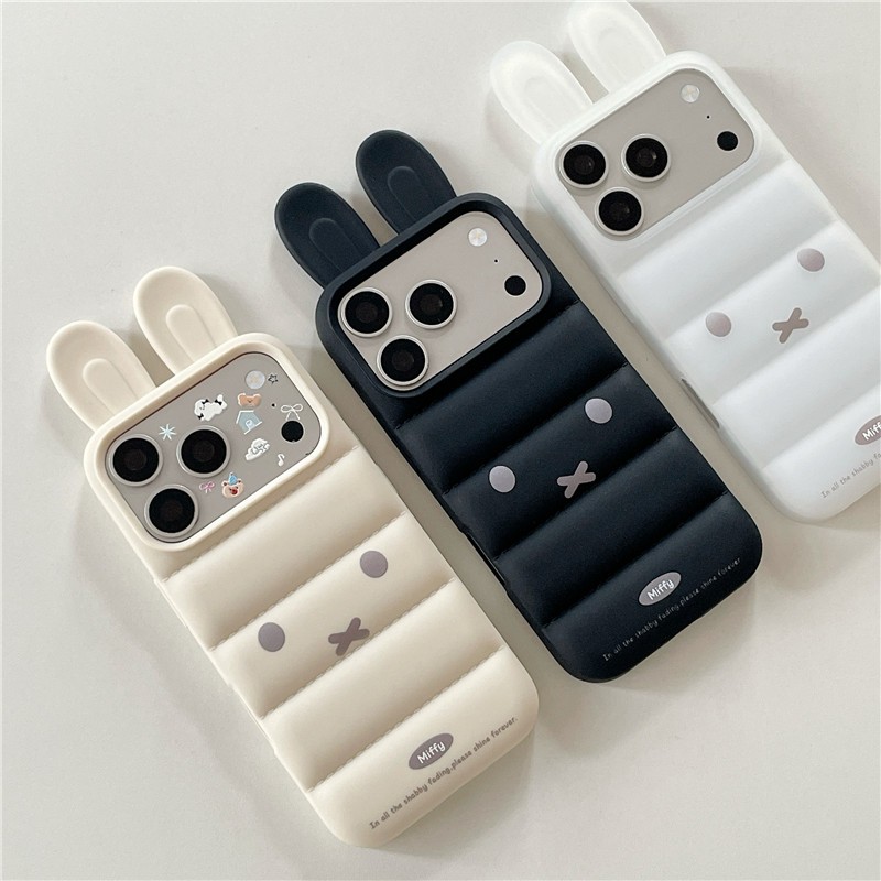 Ốp điện thoại TPU họa tiết thỏ iPhone 17 Pro Max