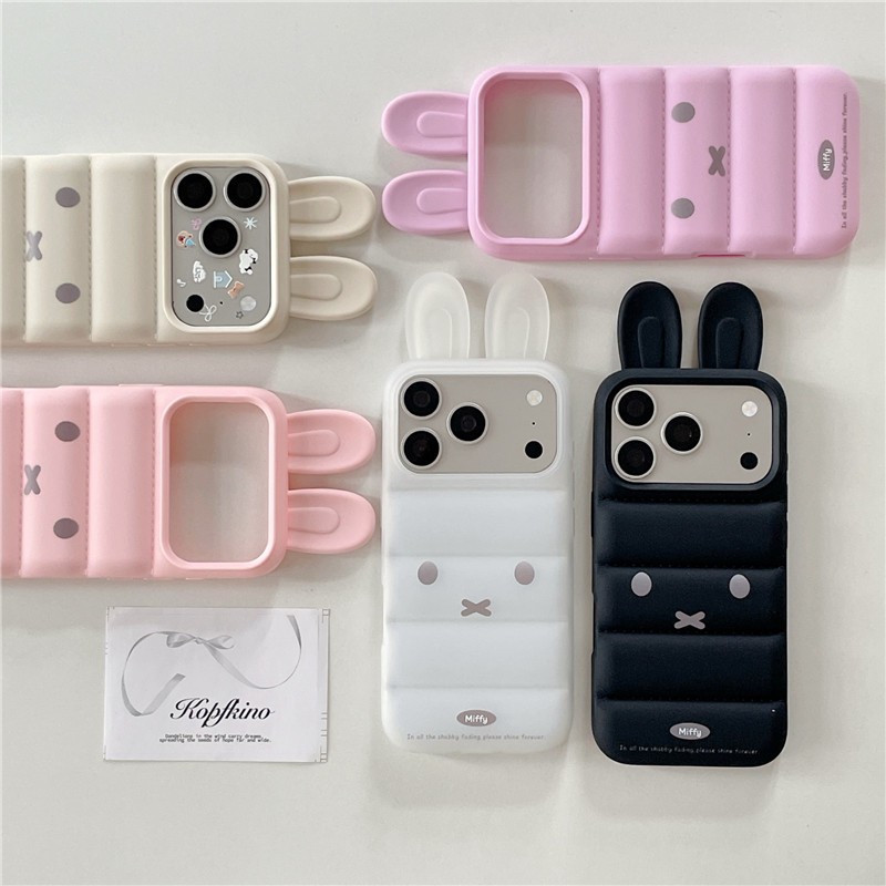 Ốp điện thoại TPU họa tiết thỏ iPhone 17 Pro Max