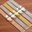 Dây đeo bằng thép không gỉ 00985 / Dây đeo đồng hồ siêu mỏng / Cao cấp / 14mm & 16mm & 18mm & 20mm & 22mm / Miệng phẳng / Tất cả các loại / Thép không gỉ rắn / Khóa bướm / Unisex / Dây đeo thép / Vòng tay / Dây uốn