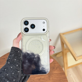 Ốp điện thoại cứng từ tính không dây cho iPhone 17 16 15 14 Pro Max Shine Star