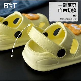 Giày Sandal Bé Gái Lỗ Giày 1-3 Tuổi Cho Bé Trong Nhà Chống Trơn Trượt Dép Trẻ Em Bé Trai Mùa Hè Tập Đi Cát