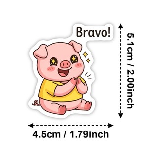 Bộ 50 Ngộ nghĩnh Lợn Hồng MEME Miếng Dán Đồ Chơi Trẻ Em DIY Điện Thoại Hành Lý Tủ Lạnh Notebook Guitar Miếng Dán