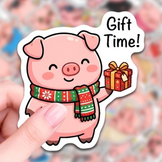 Bộ 50 Ngộ nghĩnh Lợn Hồng MEME Miếng Dán Đồ Chơi Trẻ Em DIY Điện Thoại Hành Lý Tủ Lạnh Notebook Guitar Miếng Dán