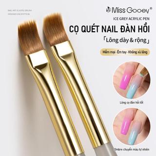 Cọ Vẽ Móng Tay Rộng Đàn Hồi Mềm Mại - Lông Cọ Mềm Không Rụng, Không Để Lại Vết Cọ, Dễ Tạo Hiệu Ứng Chuyển Màu & Ombre, Thiết Kế Thân Thiện Với Người Dùng Cho Móng Hoàn Hảo