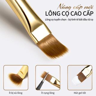 Cọ Vẽ Móng Tay Rộng Đàn Hồi Mềm Mại - Lông Cọ Mềm Không Rụng, Không Để Lại Vết Cọ, Dễ Tạo Hiệu Ứng Chuyển Màu & Ombre, Thiết Kế Thân Thiện Với Người Dùng Cho Móng Hoàn Hảo
