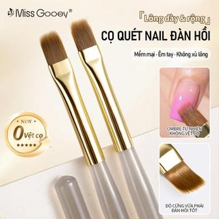 Cọ Vẽ Móng Tay Rộng Đàn Hồi Mềm Mại - Lông Cọ Mềm Không Rụng, Không Để Lại Vết Cọ, Dễ Tạo Hiệu Ứng Chuyển Màu & Ombre, Thiết Kế Thân Thiện Với Người Dùng Cho Móng Hoàn Hảo