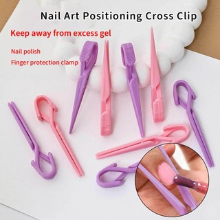 ANNIES Làm Móng Tay Định Vị Kẹp 10 Chống Tràn Keo Định Hình Chữ Thập Kẹp Thịt Móng Tay Quang Trị Liệu Móng Tay Phụ Trợ Tạo Kiểu Chuyên Dụng