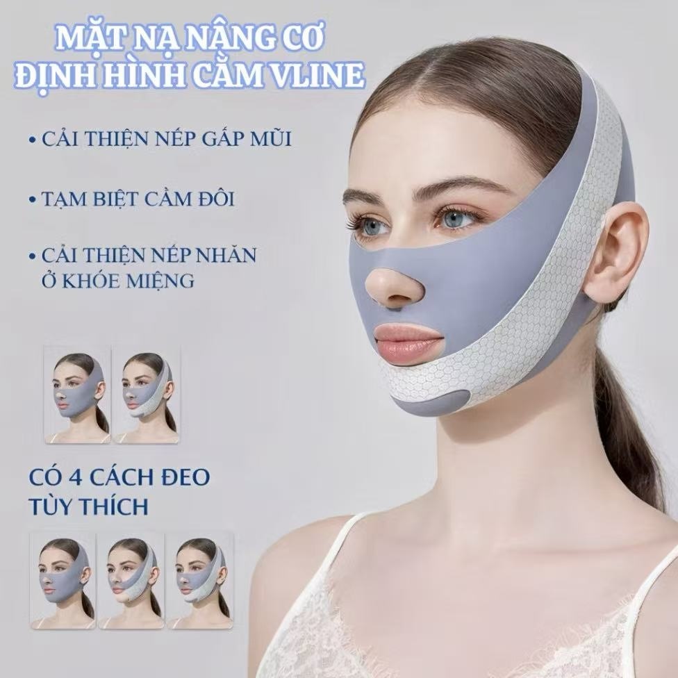 【Adel Floro】Mặt Nạ Nâng Cơ Vline - Cằm Thon, Gọn Khuôn Mặt, Chống Nọng Cằm, Ngủ Thoải Mái