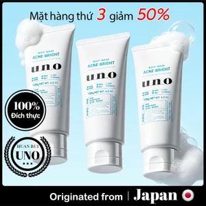 Mặt hàng thứ 3 giảm 50%✨UNO Sữa rửa mặt dành cho nam công thức mới 120g làm sáng và dưỡng ẩm