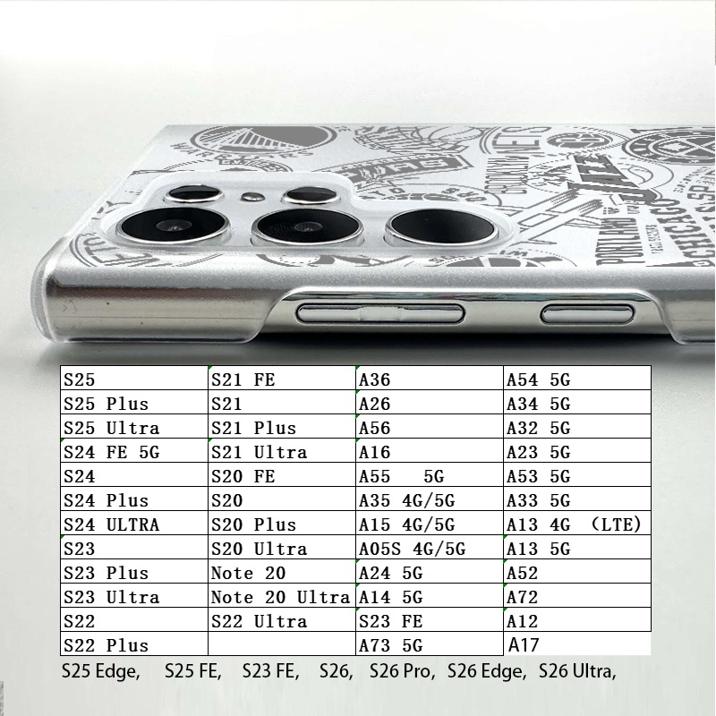 Ốp điện thoại cứng đội bóng rổ đồng thương hiệu Micro Matte cho Samsung S26 Ultra S25 Ultra S24 Ultra S24 FE S23 S22 S21 FE S20 A37 A17 A56 A55 A53 A16 A15 A33 A72 Vỏ chống sốc