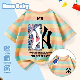 Áo thun in hình NASA tay ngắn, thời trang cho nam nữ trẻ em, chất liệu cotton, giao hàng trong 24 giờ.