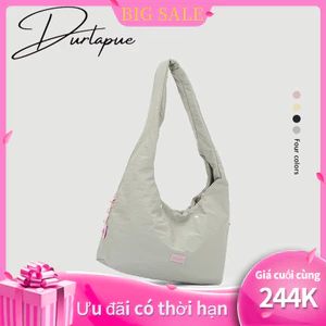 Túi Tote màu trơn DURLAPUE | Túi đeo vai / túi xách lười xốp mềm mại và mịn màng