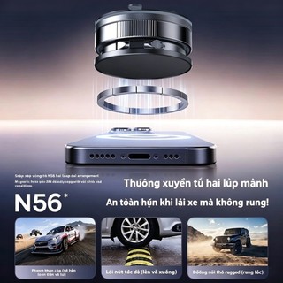 Giá đỡ điện thoại ô tô từ tính có hút chân không 360° Xoay được Hút chân không mạnh mẽ Giá đỡ có thể gập lại từ tính Giá đỡ điện thoại trên ô tô có thể thu vào