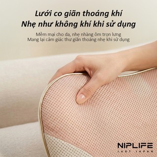 Máy mát xa lưng NIPLLIFE Máy mát xa lưng đa chức năng Máy mát xa gối xe điện không dây