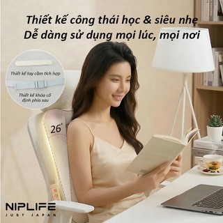 Máy mát xa lưng NIPLLIFE Máy mát xa lưng đa chức năng Máy mát xa gối xe điện không dây