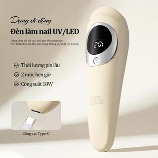 Miss Gooey Đèn sấy móng tay cầm tay di động nhỏ gọn có thể sạc lại đèn sấy gel UV nhanh chóng