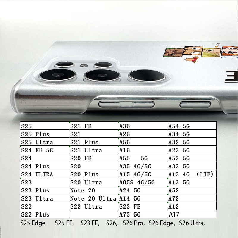 Ốp điện thoại cứng mờ mờ One Piece Slim Micro Matte cho Samsung S26 Ultra S25 Ultra S24 Ultra S24 FE S23 S22 S21 FE S20 A56 A55 A53 A16 A15 A33 A72 Vỏ Samsung chống sốc