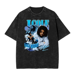 Áo Thun Cotton Phong Cách Đường Phố J Cole Unisex Trendy 2026