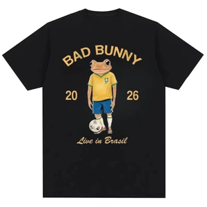 Áo thun nam Bad Bunny hip hop cotton in hình