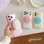 Sáng Tạo Chấm Bi Hoa Hồng Chân Đế iPhone17 Apple 16 Thích Hợp Cho 14 15Promax Vỏ Điện Thoại Chống Sốc