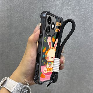 Ốp Lưng Cho Honor X5C X5C Plus X5B X5B Plus Vỏ Điện Thoại Silicon Trong Suốt Cao Cấp Thẩm Mỹ Hoa Văn Thỏ Dễ Thương Miễn Phí Tinh Tế Treo Dây