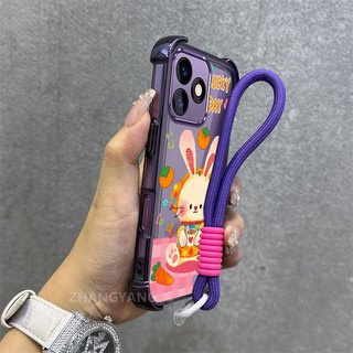 Ốp Lưng Cho Honor X5C X5C Plus X5B X5B Plus Vỏ Điện Thoại Silicon Trong Suốt Cao Cấp Thẩm Mỹ Hoa Văn Thỏ Dễ Thương Miễn Phí Tinh Tế Treo Dây