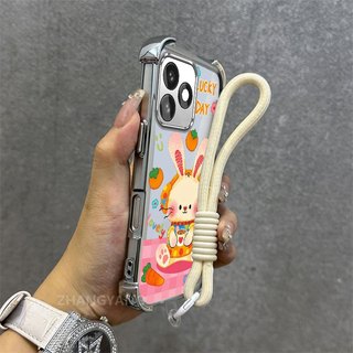 Ốp Lưng Cho Honor X5C X5C Plus X5B X5B Plus Vỏ Điện Thoại Silicon Trong Suốt Cao Cấp Thẩm Mỹ Hoa Văn Thỏ Dễ Thương Miễn Phí Tinh Tế Treo Dây